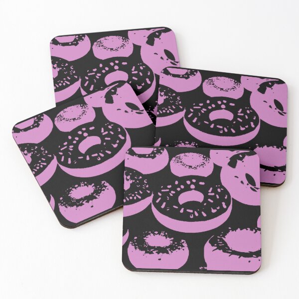 Item preview, 3D Donuts - Pink on Dark Background designed and sold by TGAL2.