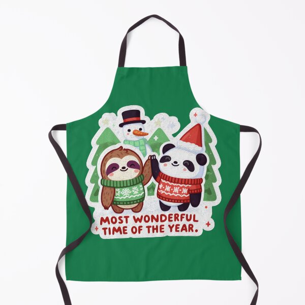 Item preview, Most Wonderful Time Of The Year Sloth Panda Snowman designed and sold by plushism.