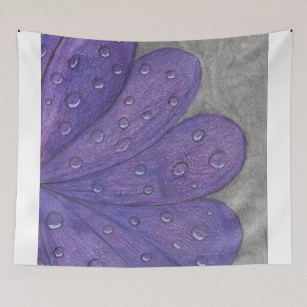Item preview, Purple petals with waterdrops designed and sold by Artbysarah23.