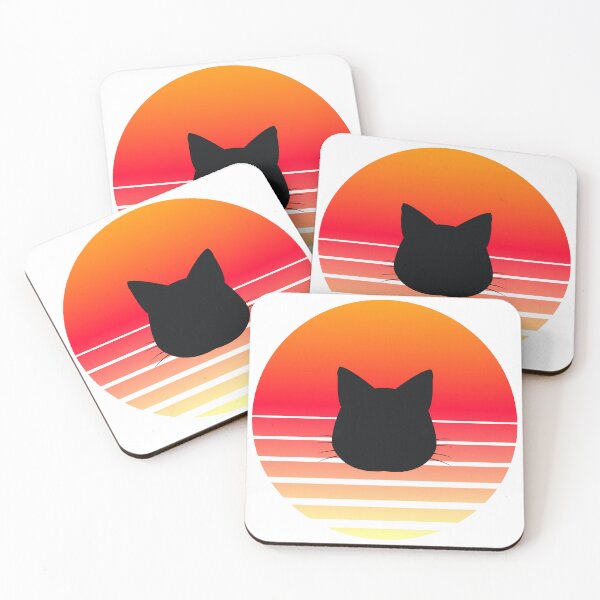 Item preview, Retro Sunset Cat Silhouette designed and sold by JPareDesign.