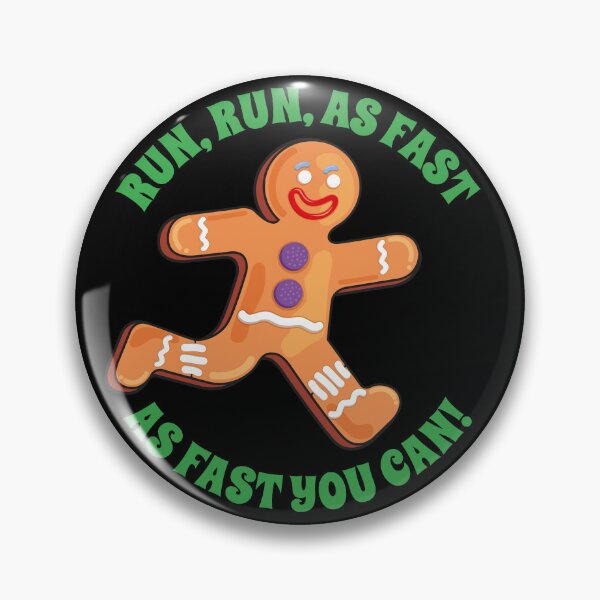 Item preview, Run, run, as fast as fast you can gingerbread man  designed and sold by Pau Baz.
