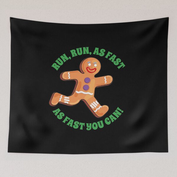 Item preview, Run, run, as fast as fast you can gingerbread man  designed and sold by Pau Baz.