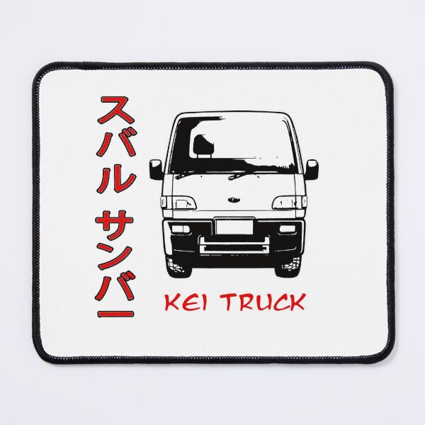 Item preview, Kei Truck Subaru Sambar, Tiny Japanese Truck Outline with Katakana  designed and sold by mmmkei.