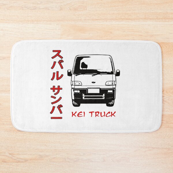 Item preview, Kei Truck Subaru Sambar, Tiny Japanese Truck Outline with Katakana  designed and sold by mmmkei.