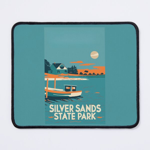 Item preview, A Vintage Travel Art of the Silver Sands State Park - Connecticut - US designed and sold by GoodOldVintage.