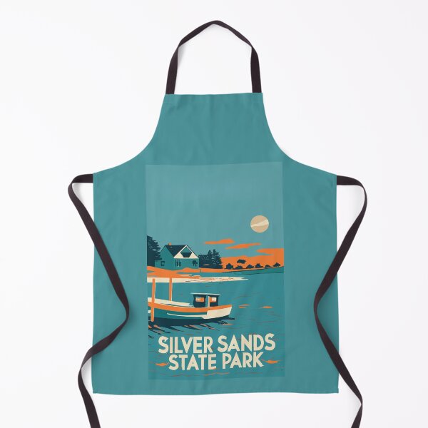 Item preview, A Vintage Travel Art of the Silver Sands State Park - Connecticut - US designed and sold by GoodOldVintage.