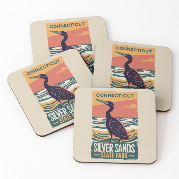 Item preview, A Vintage Travel Art of the Silver Sands State Park - Connecticut - US  designed and sold by GoodOldVintage.