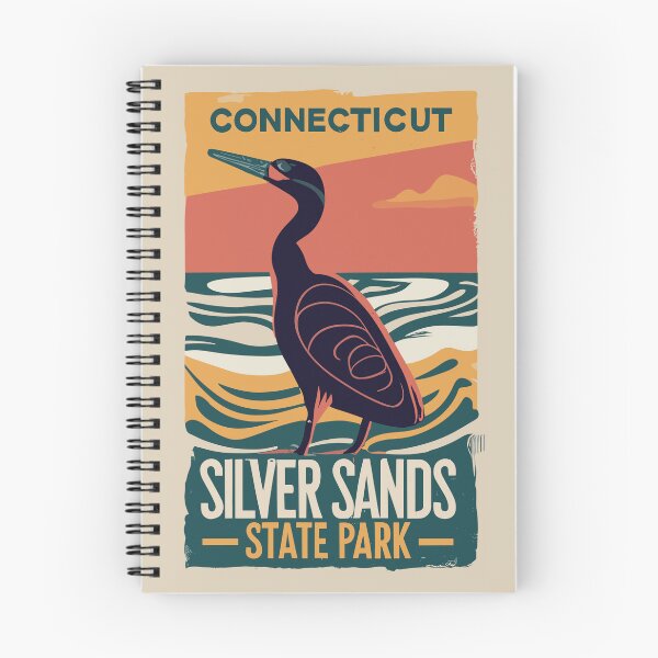 Item preview, A Vintage Travel Art of the Silver Sands State Park - Connecticut - US  designed and sold by GoodOldVintage.
