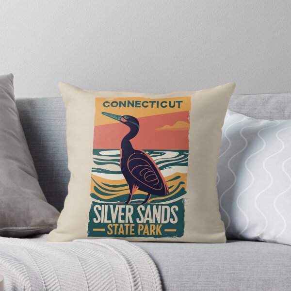 Item preview, A Vintage Travel Art of the Silver Sands State Park - Connecticut - US  designed and sold by GoodOldVintage.