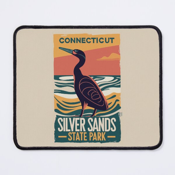 Item preview, A Vintage Travel Art of the Silver Sands State Park - Connecticut - US designed and sold by GoodOldVintage.