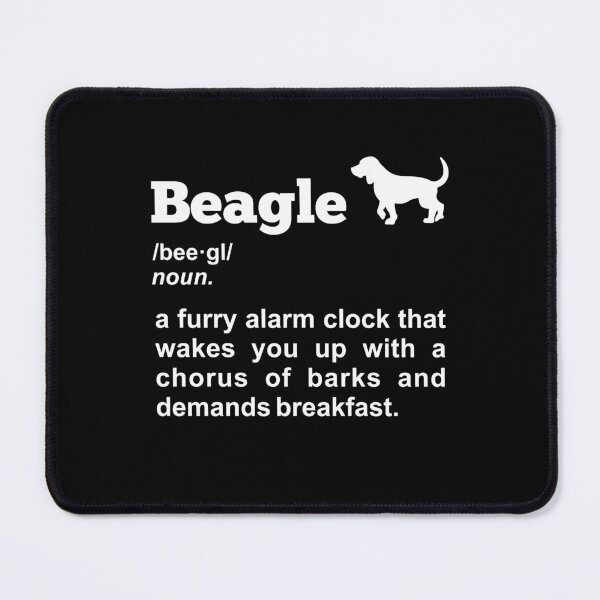 Item preview, Witty Beagle Definition: Your Furry Alarm Clock  designed and sold by Geek-O-MNL.