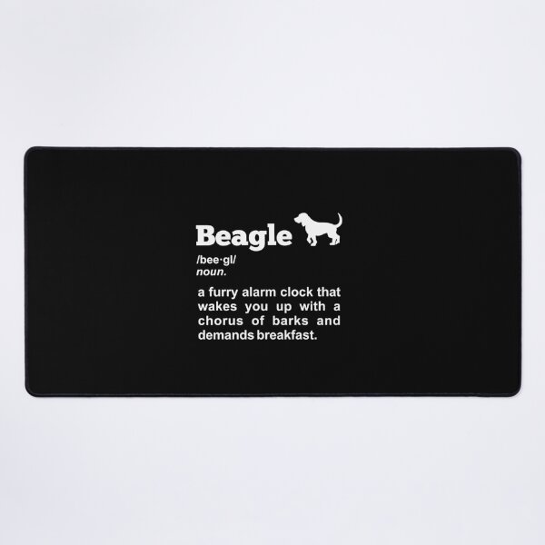 Item preview, Witty Beagle Definition: Your Furry Alarm Clock  designed and sold by Geek-O-MNL.