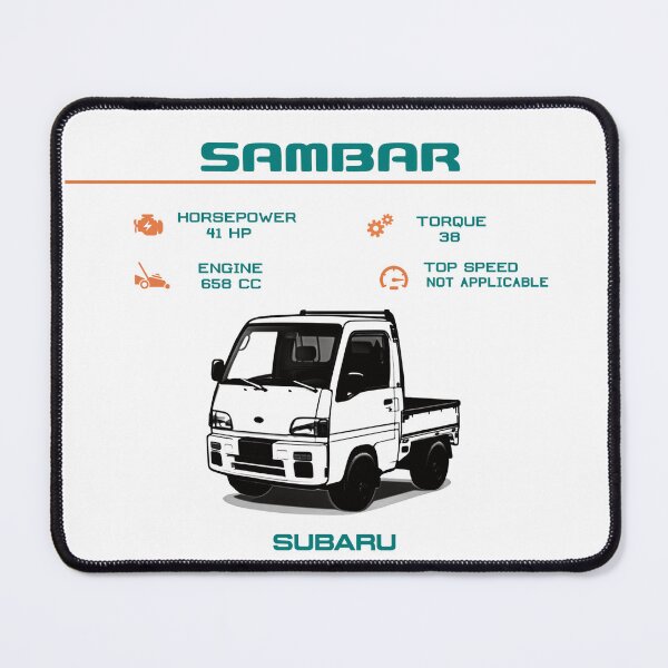 Item preview, Kei Truck Subaru Sambar, Tiny Japanese Truck specs, Kei Truck Outline designed and sold by mmmkei.