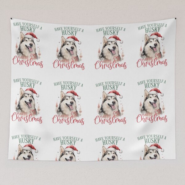 Artikelvorschau, Husky-Weihnachten entworfen und verkauft von OscarShoping.