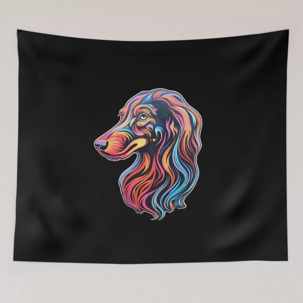 Item preview, Saluki Neon Design designed and sold by CUTEDOGGIEZ.