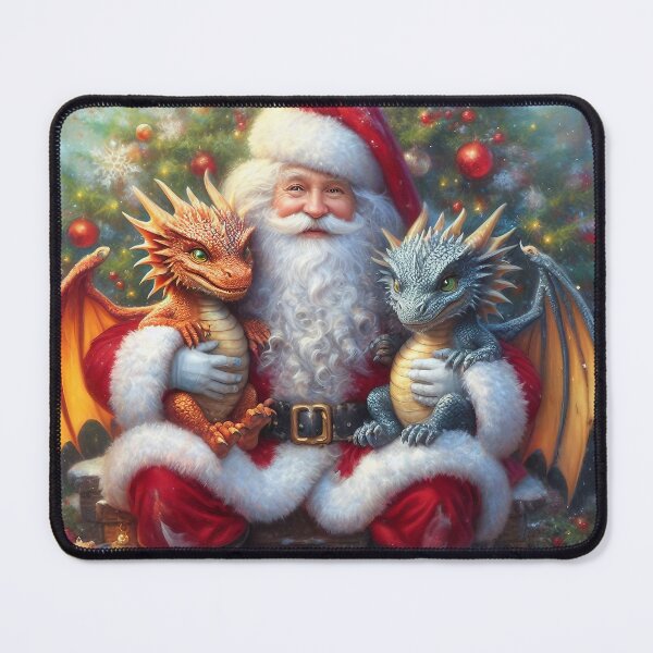Item preview, Fantasy Dragon Christmas #6 designed and sold by AI-Agent-Zero.