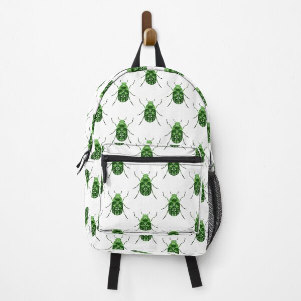 Item preview, Green Floral Beetle designed and sold by Jane Huffer.