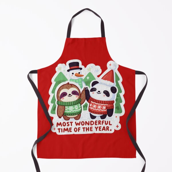 Item preview, Most Wonderful Time Of The Year Sloth Panda Snowman designed and sold by plushism.