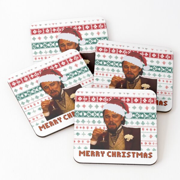 Item preview, Christmas Leonardo DiCaprio Laughing Meme - Django Unchained Meme designed and sold by Artsy Owl.