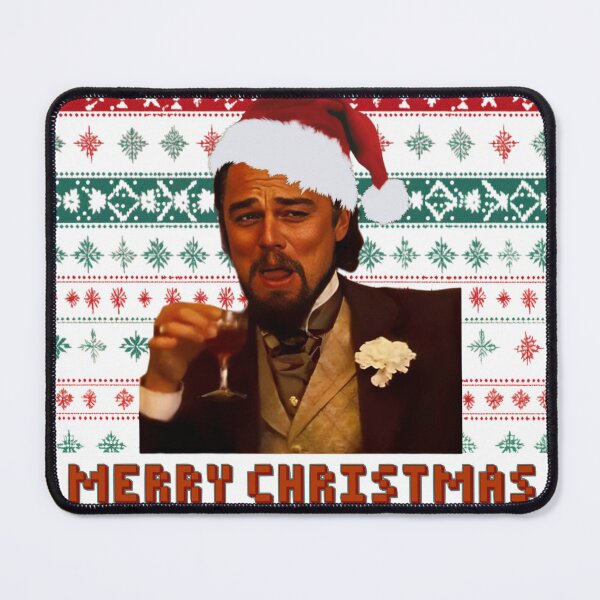 Artikelvorschau, Weihnachten Leonardo DiCaprio lacht Meme - Django Unchained Meme entworfen und verkauft von Artsy Owl.