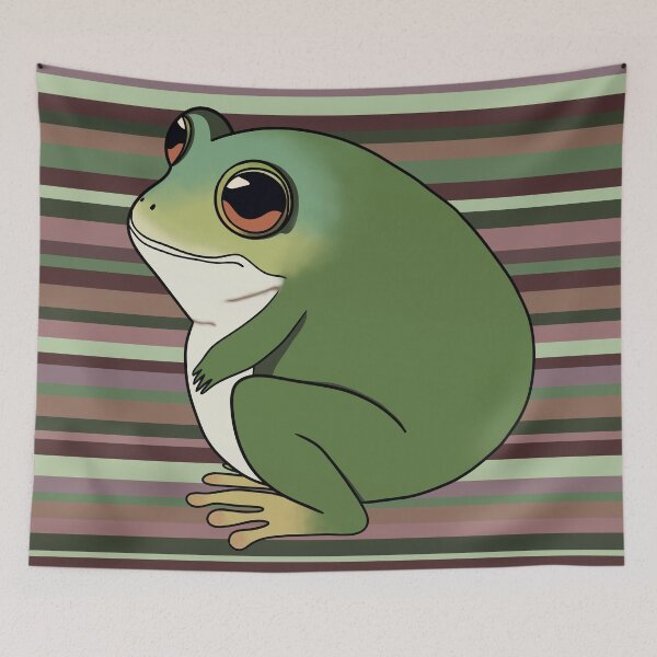 Item preview, Chunky Frog with Stripes designed and sold by velvetearth.