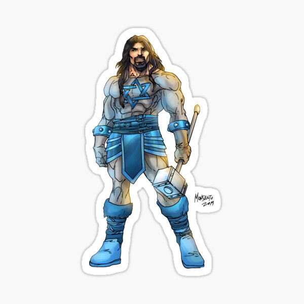 Judah "The Hammer" Maccabee™ art by Gilbert Monsanto Sticker