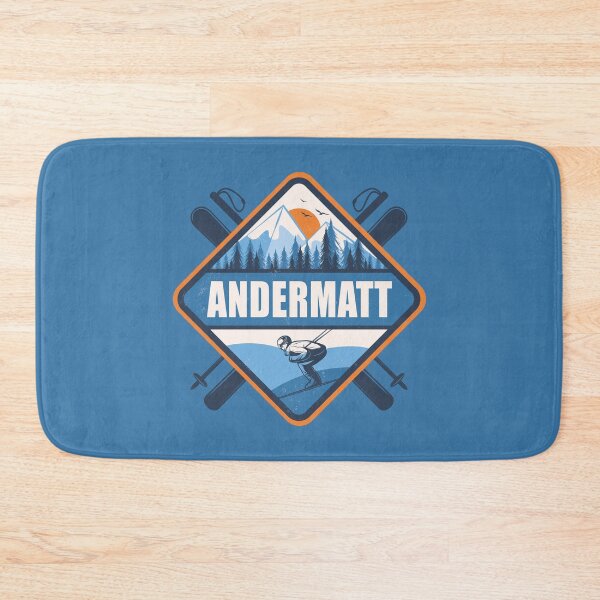 Item preview, Andermatt Switzerland Skiing Design, Winter Sport designed and sold by CynthiaGraphics.