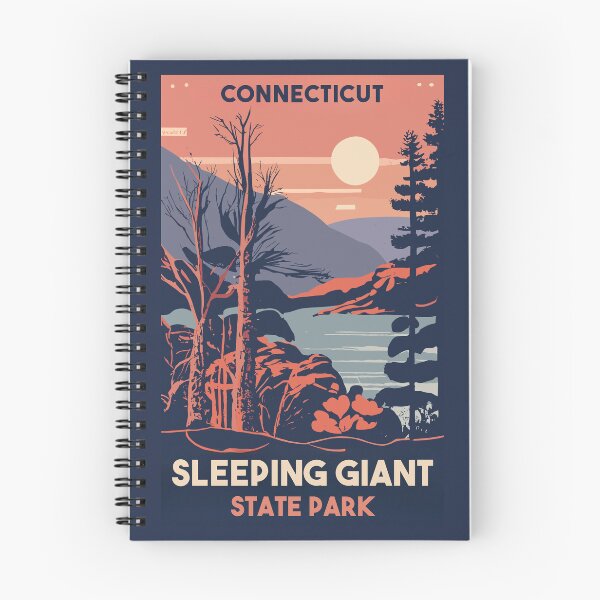 Item preview, A Vintage Travel Art of the Sleeping Giant State Park - Connecticut - US  designed and sold by GoodOldVintage.