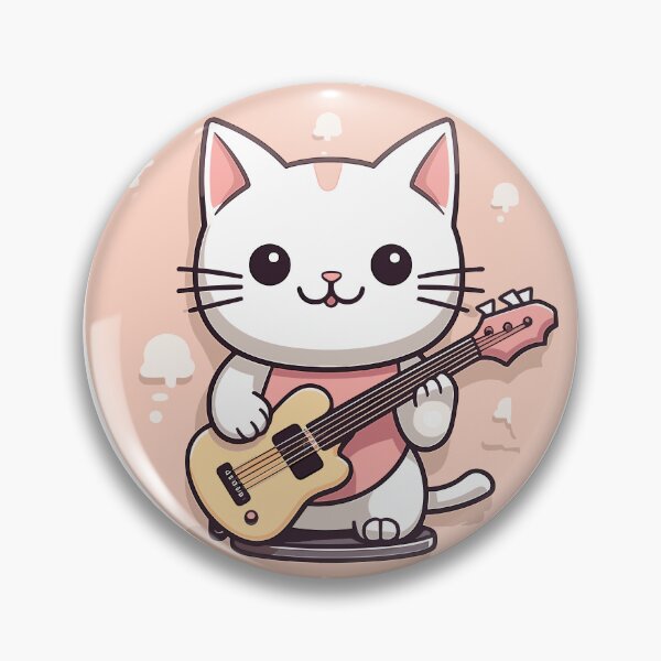Item preview, Lindo gato tocando la guitarra designed and sold by DominDesigns.