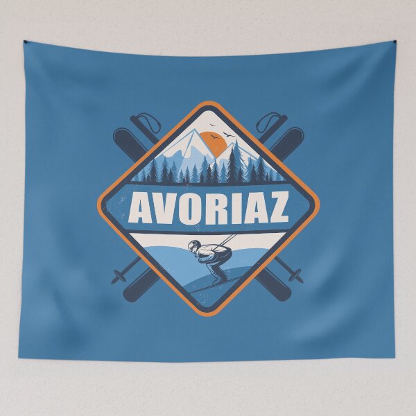Item preview, Avoriaz France Skiing Design, Winter Sport designed and sold by CynthiaGraphics.
