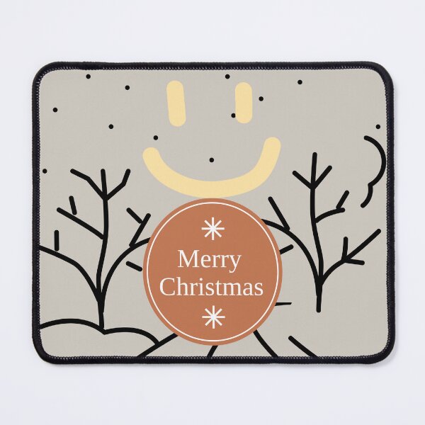 Item preview, Cheerful face in winter with wishes of Merry Christmas. designed and sold by esao.