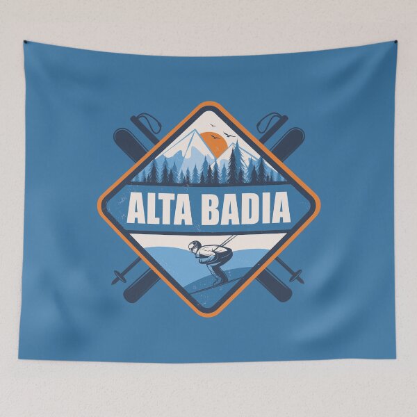 Item preview, Alta Badia Italy Skiing Design, Dolomites Winter Sport designed and sold by CynthiaGraphics.