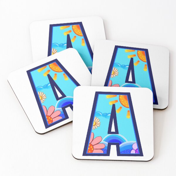 Item preview, Top 10 best personalised gifts retro vintage Flower power monogram Letter A designed and sold by Artonmytee.