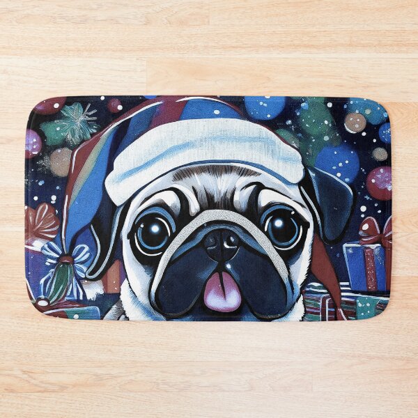 Item preview, Pug HAPPY HOLIDAYS 71 MERRY CHRISTMAS  designed and sold by RedBluffTraders.