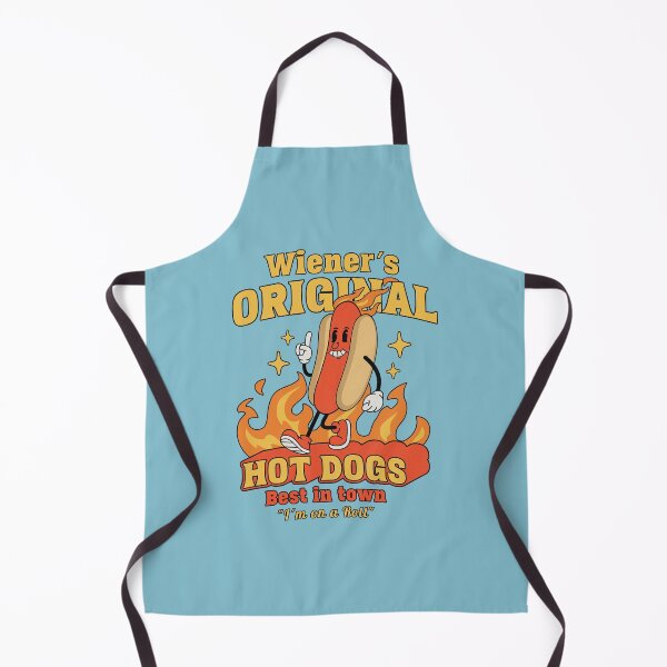 Item preview, Wiener´s Original Hot Dogs - Funny Groovy HotDog Mascot designed and sold by PunInkorporated.
