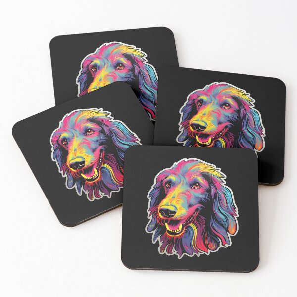 Item preview, Scottish Deerhound Neon Design designed and sold by CUTEDOGGIEZ.