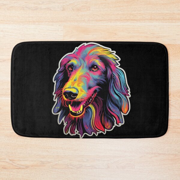 Item preview, Scottish Deerhound Neon Design designed and sold by CUTEDOGGIEZ.
