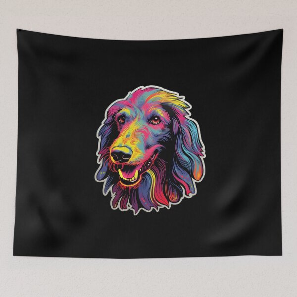 Item preview, Scottish Deerhound Neon Design designed and sold by CUTEDOGGIEZ.
