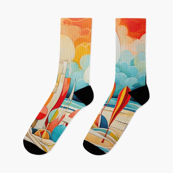 Item preview, Explore "Simplistic & Minimalistic Vintage Sunset" Abstract Art designed and sold by ArtificialGenes.