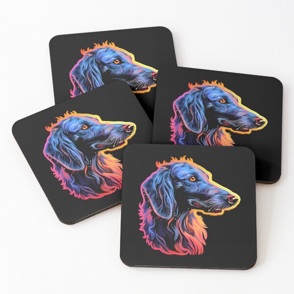 Item preview, Neon Scottish Deerhound designed and sold by CUTEDOGGIEZ.