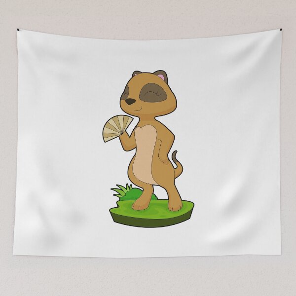 Item preview, Meerkat Hand fan designed and sold by Snabdesign84.