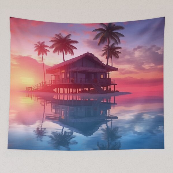Item preview, Pacific Dawn Escape | Relaxing Tropical Sunrise Art designed and sold by FairX.