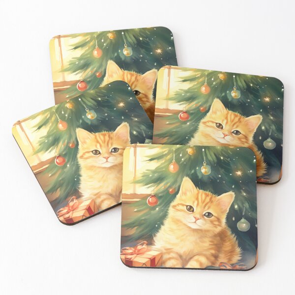 Item preview, Cozy Cat Christmas designed and sold by cute-animals99.