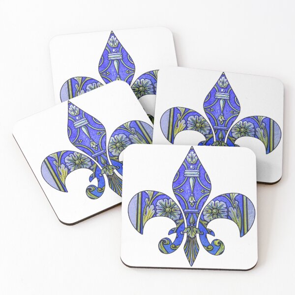 Item preview, Fleur de Lis Stained Glass designed and sold by Bonnie T.  Barry.