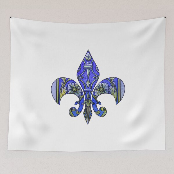 Item preview, Fleur de Lis Stained Glass designed and sold by Bonnie T.  Barry.