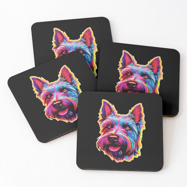 Item preview, Scottish Terrier Neon Design designed and sold by CUTEDOGGIEZ.