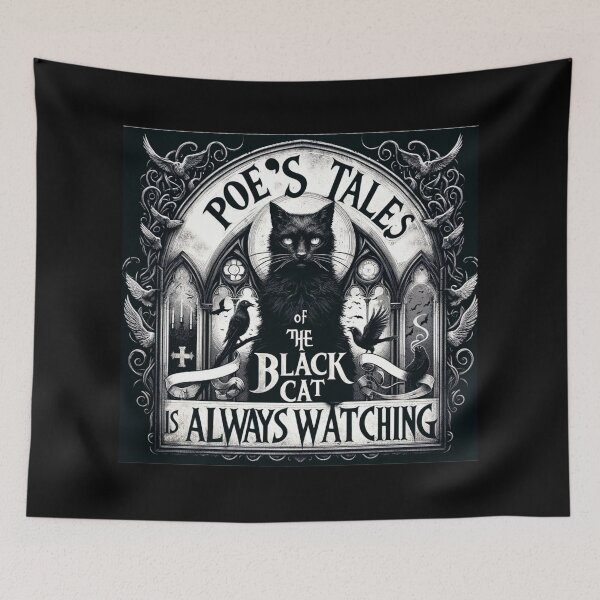 Item preview, Poe's The Black Cat is Always Watching designed and sold by BeautBoldBasic.