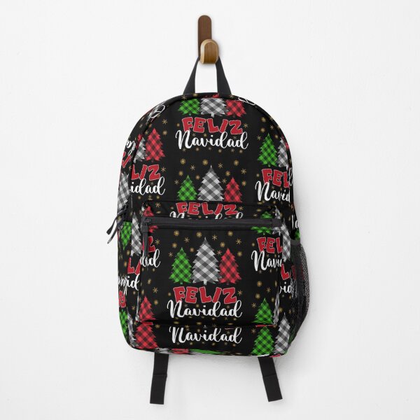 Item preview, Feliz Navidad Buffalo Plaid Christmas Trees Holiday Spanish Pride   designed and sold by Bad Kitty Designz.