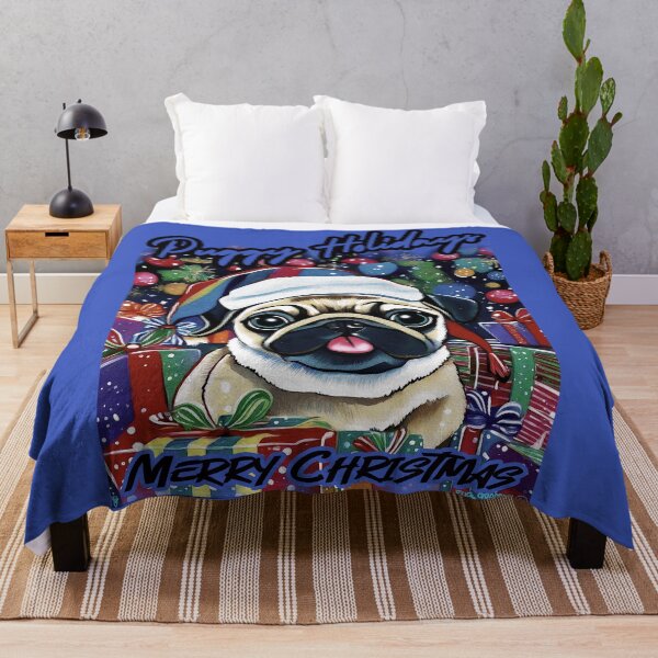 Item preview, Pug HAPPY HOLIDAYS 71 MERRY CHRISTMAS PUGGY HOLIDAYS designed and sold by RedBluffTraders.