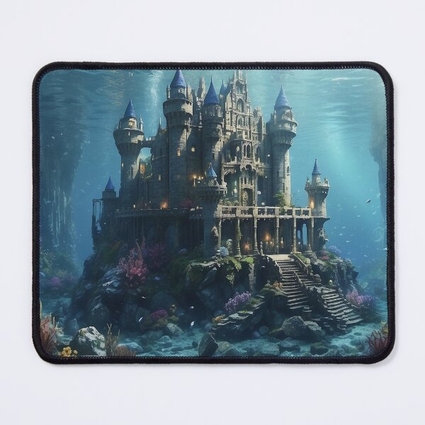 Item preview, Fantasy Underwater Castle of the Lost Sea - 3 designed and sold by nyathiwa.